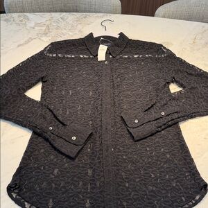GAP Black Lace Shirt